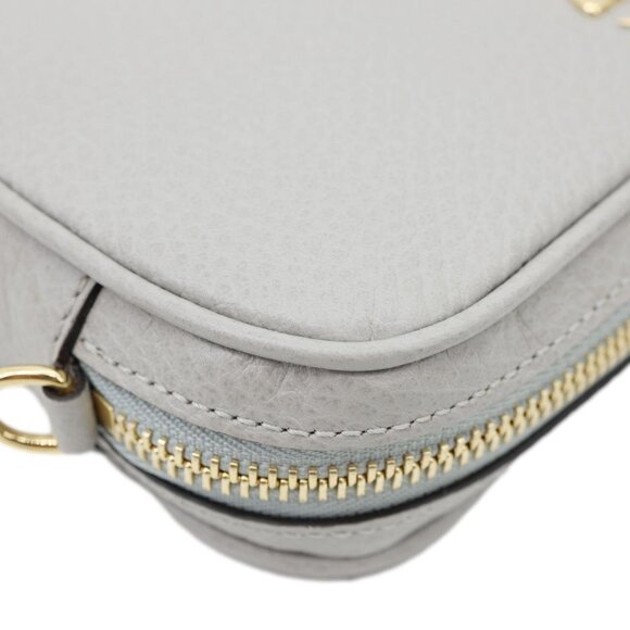 Gucci GG Marmont Super Mini Calfskin Leather Camera Shoulder Bag Grey 772759 - Picture 7 of 14